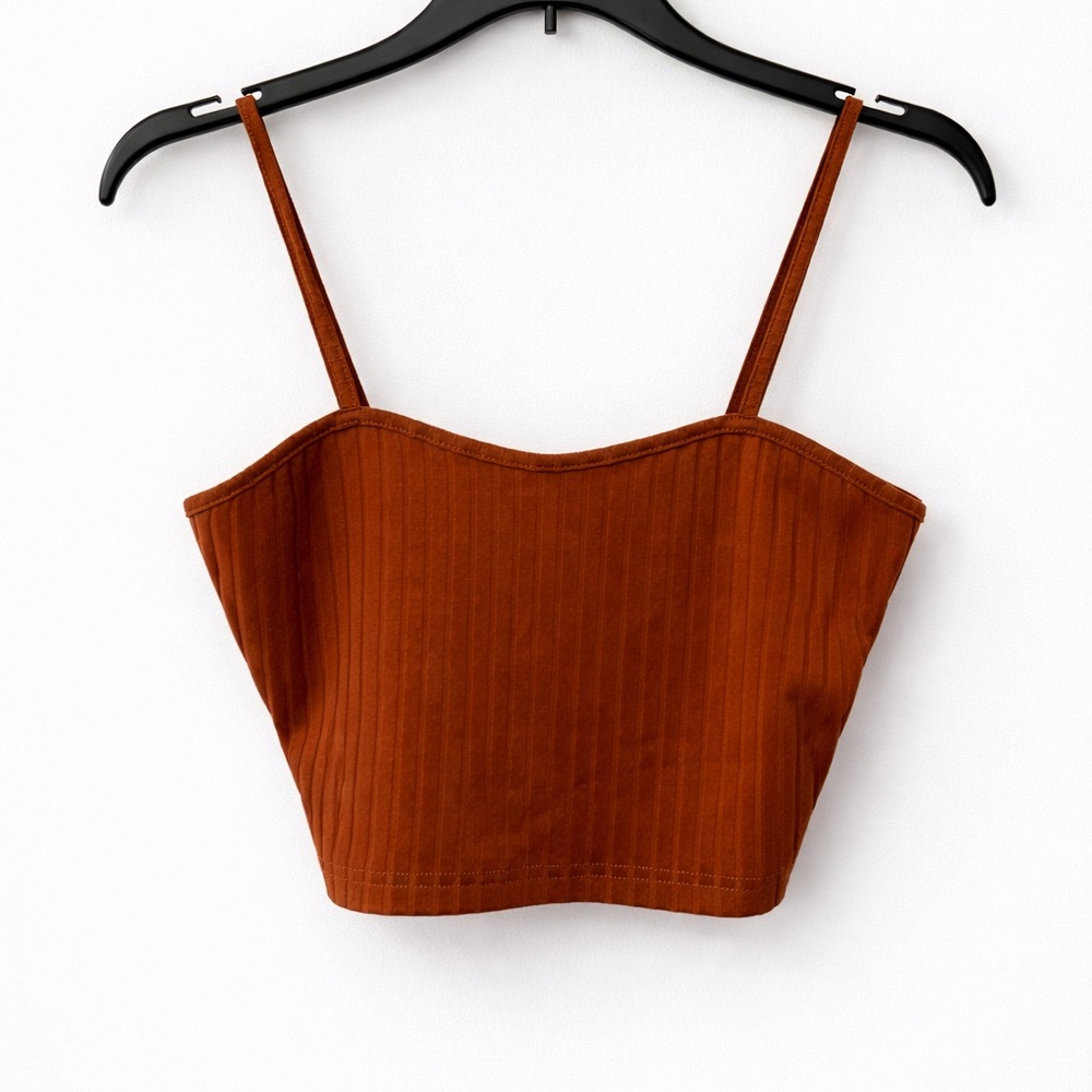 Rust Brown Women's Crop Top